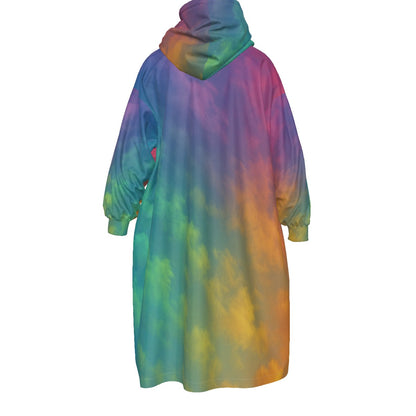 Unisex Kid's Sherpa Fleece Mid-Length Hoodie Blanket