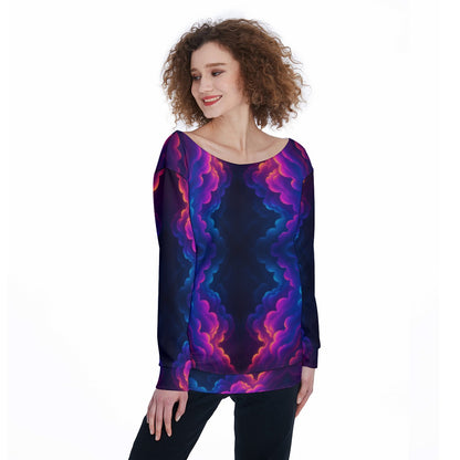 Women's Off-Shoulder Sweatshirt
