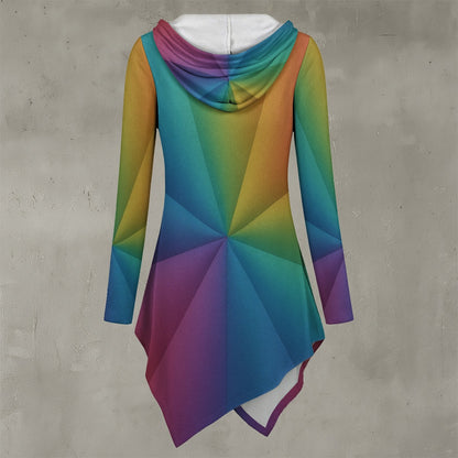 Women's Asymmetric Hem Hoodie