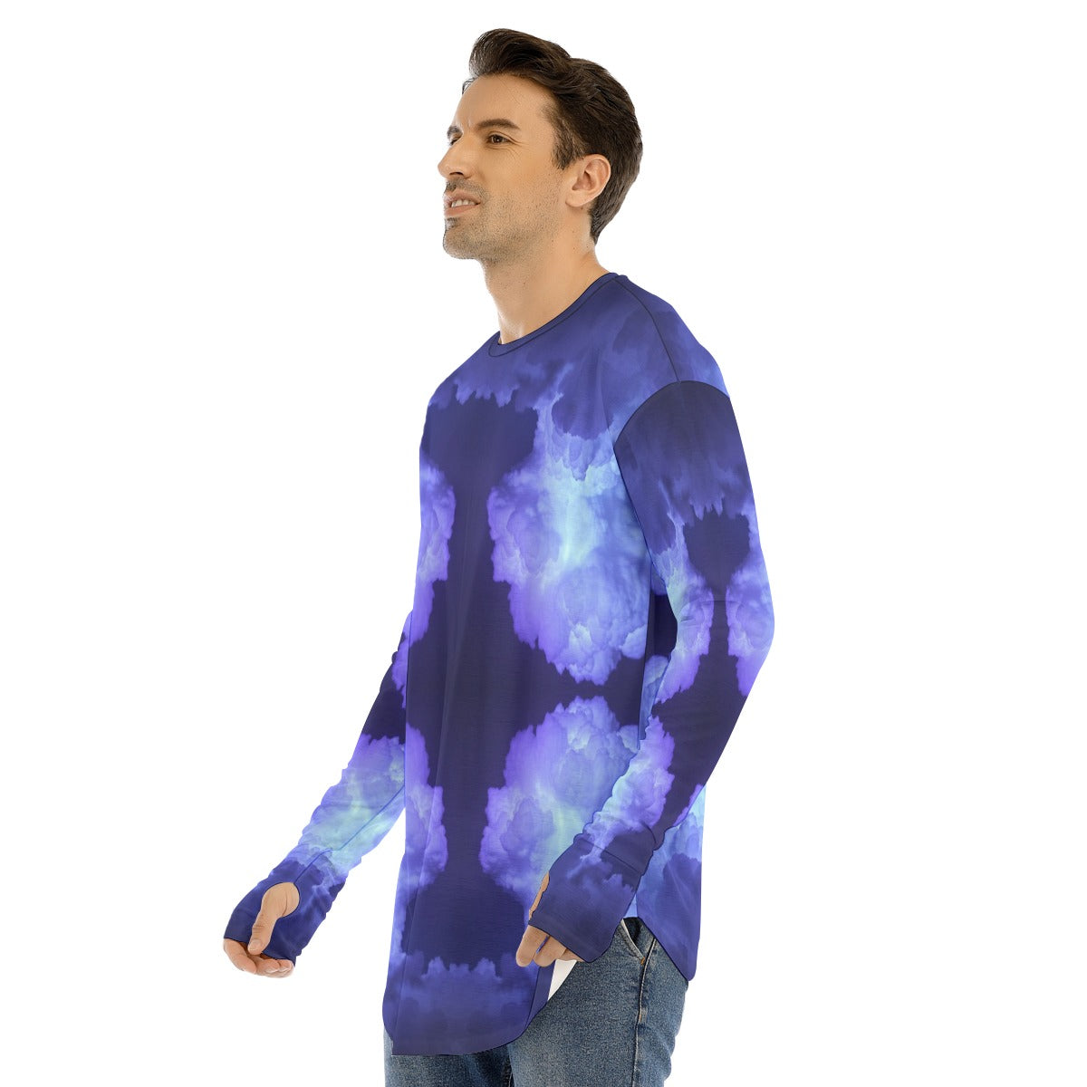 Men's Fingerless Long Sleeve T-shirt