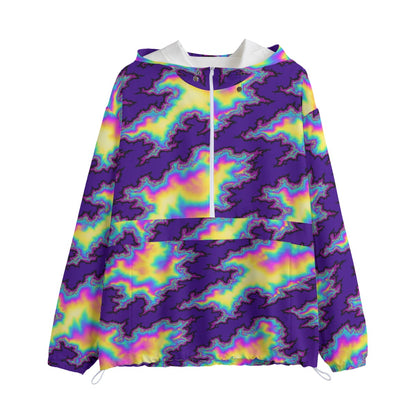 Unisex Pullover Jacket With Zipper Closure