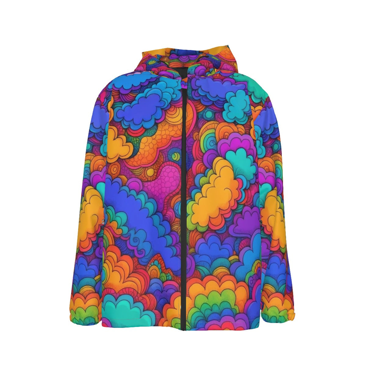 Men's Hooded Zipper Windproof Jacket