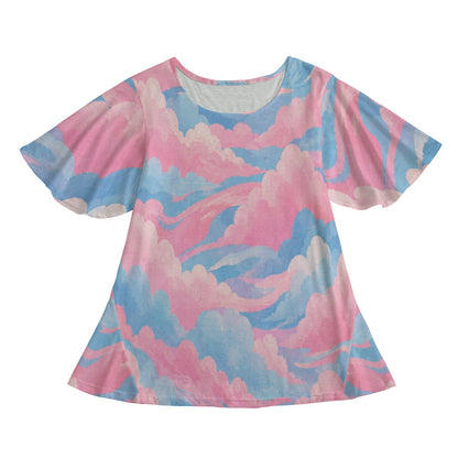 Women's Round Neck T-shirt With Short Sleeve