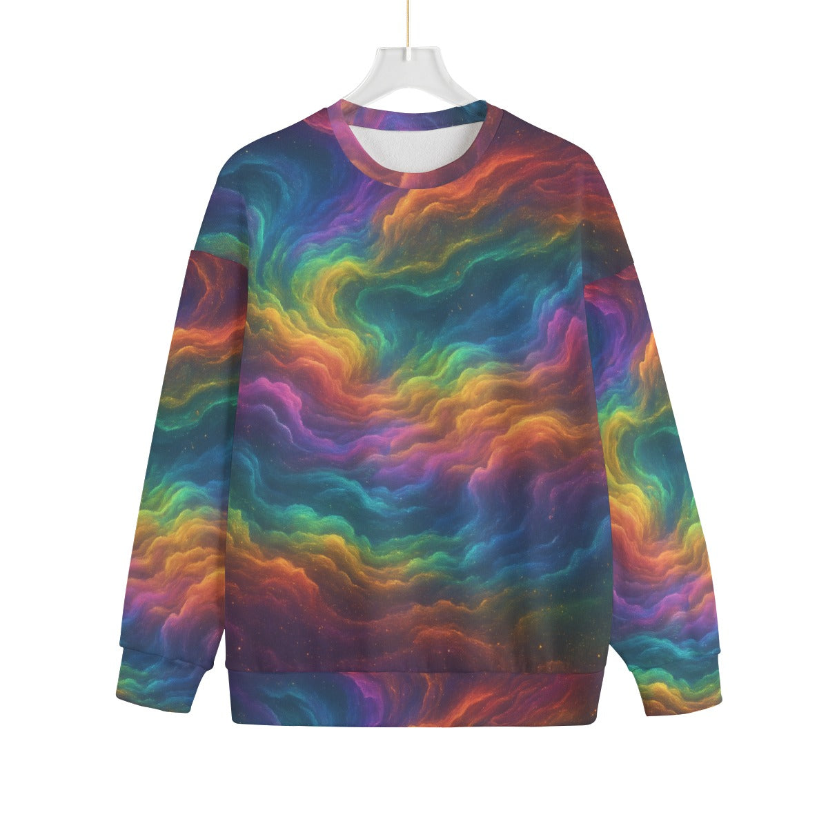 Unisex Drop-shoulder Knitted Fleece Sweater - view 1