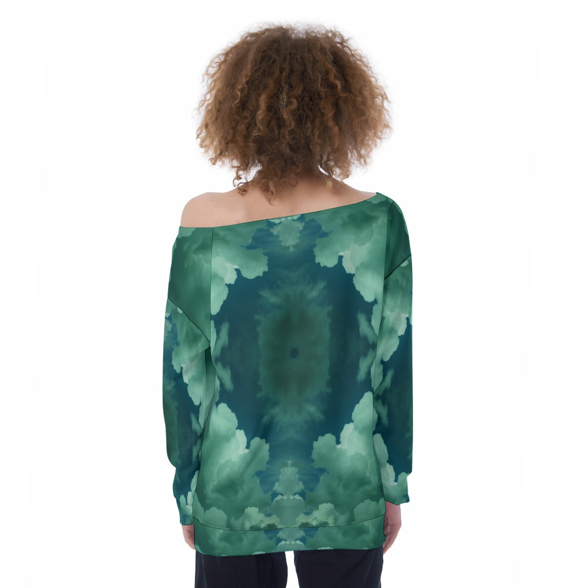 Women's Off-Shoulder Sweatshirt