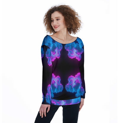 Women's Off-Shoulder Sweatshirt