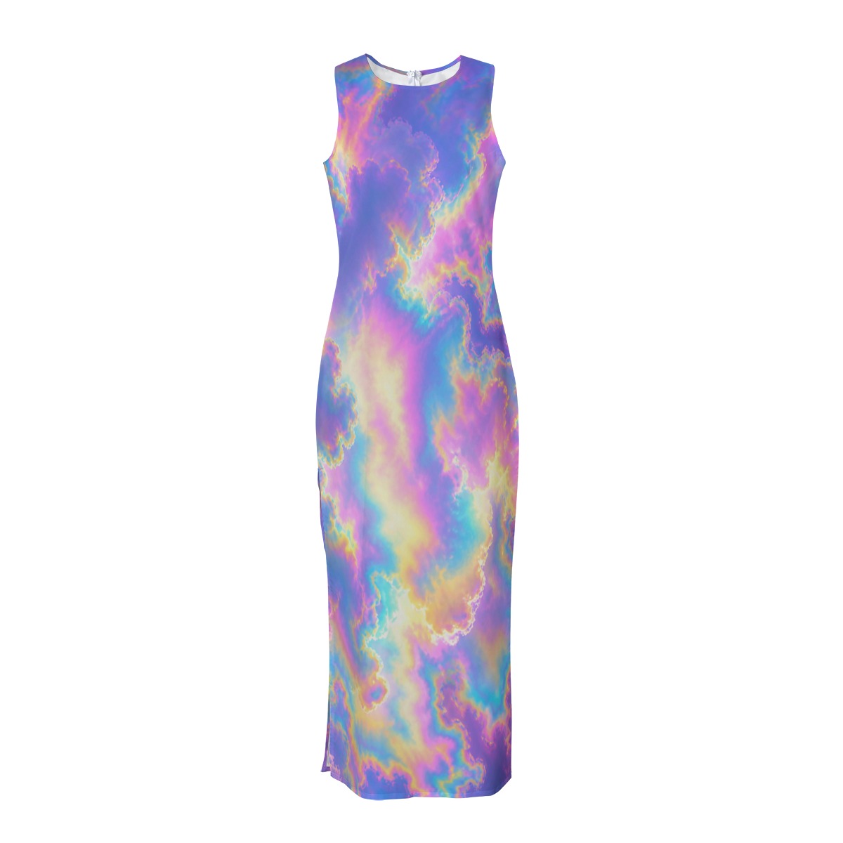 Women's Beach Perspective Chiffon Sleeveless Dress