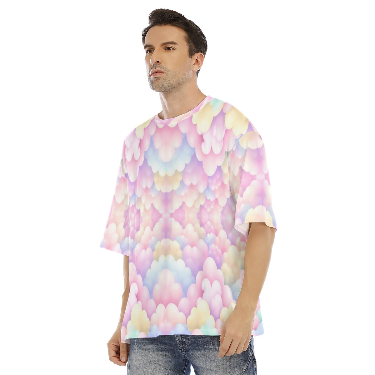 Men's Drop Shoulder T-shirt With Short Sleeve