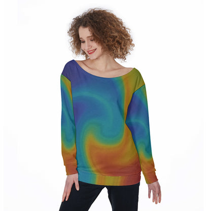 Women's Off-Shoulder Sweatshirt