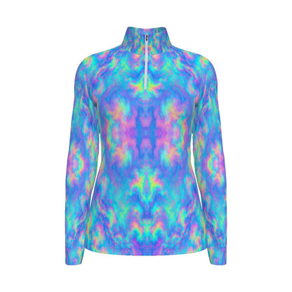 Women's Sports Collar Jersey With Long Sleeve