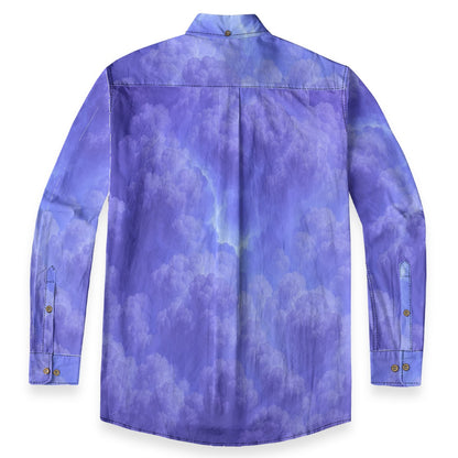 Men's Casual Lapel Long Sleeve Shirt|125GSM Cotton