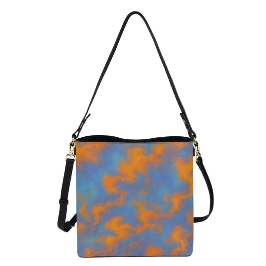 Unisex Minimalist Square Crossbody Bucket Bag