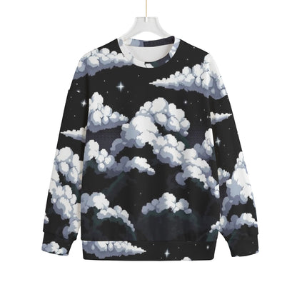 Unisex Drop-shoulder Knitted Fleece Sweater - view 1