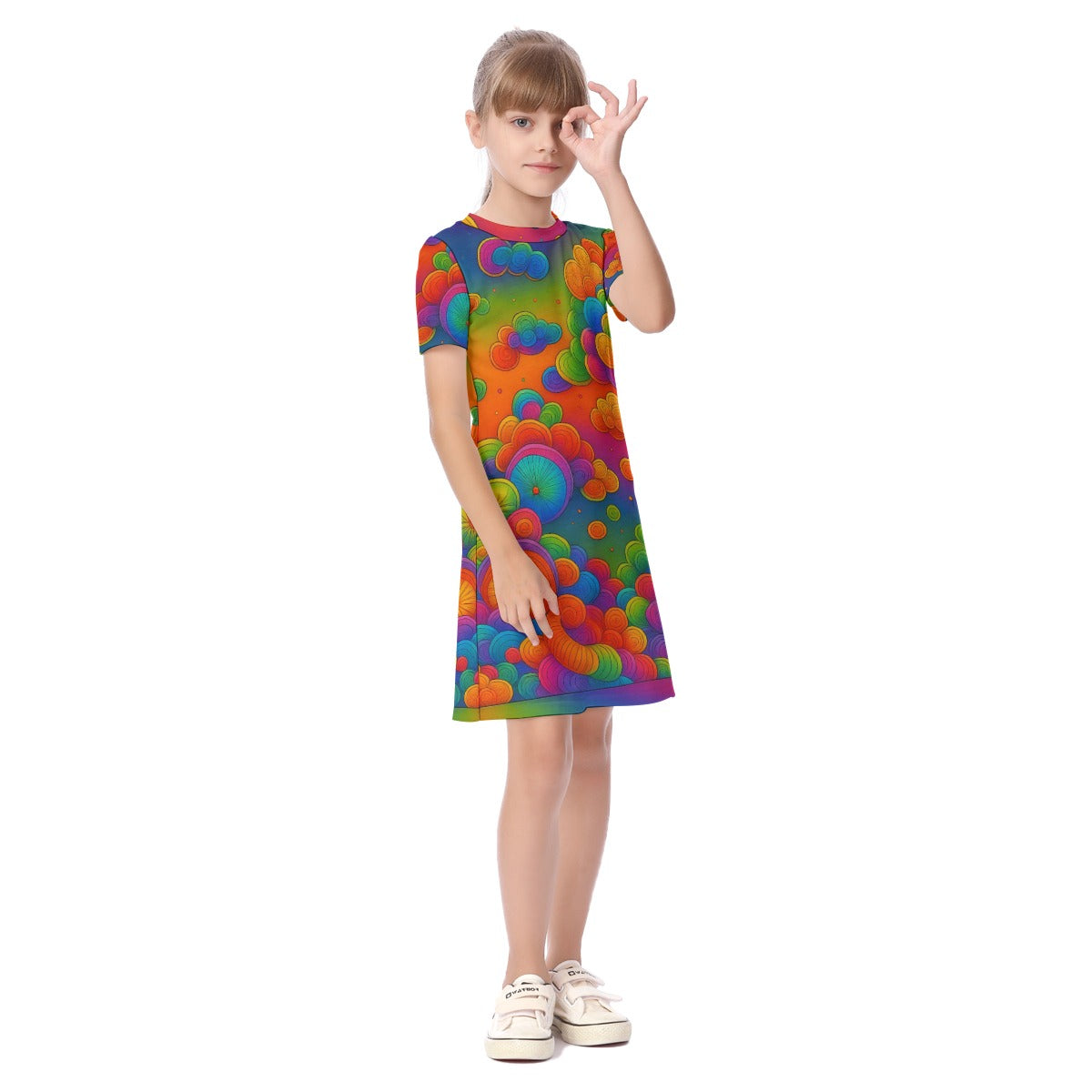Unisex Kid's Short Sleeve Dress