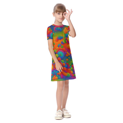 Unisex Kid's Short Sleeve Dress