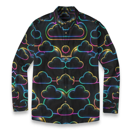 Men's Casual Lapel Long Sleeve Shirt|125GSM Cotton