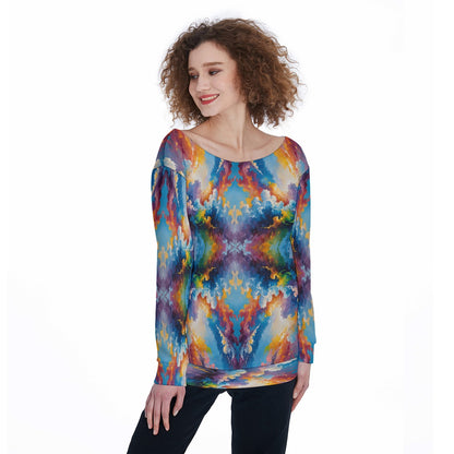 Women's Off-Shoulder Sweatshirt