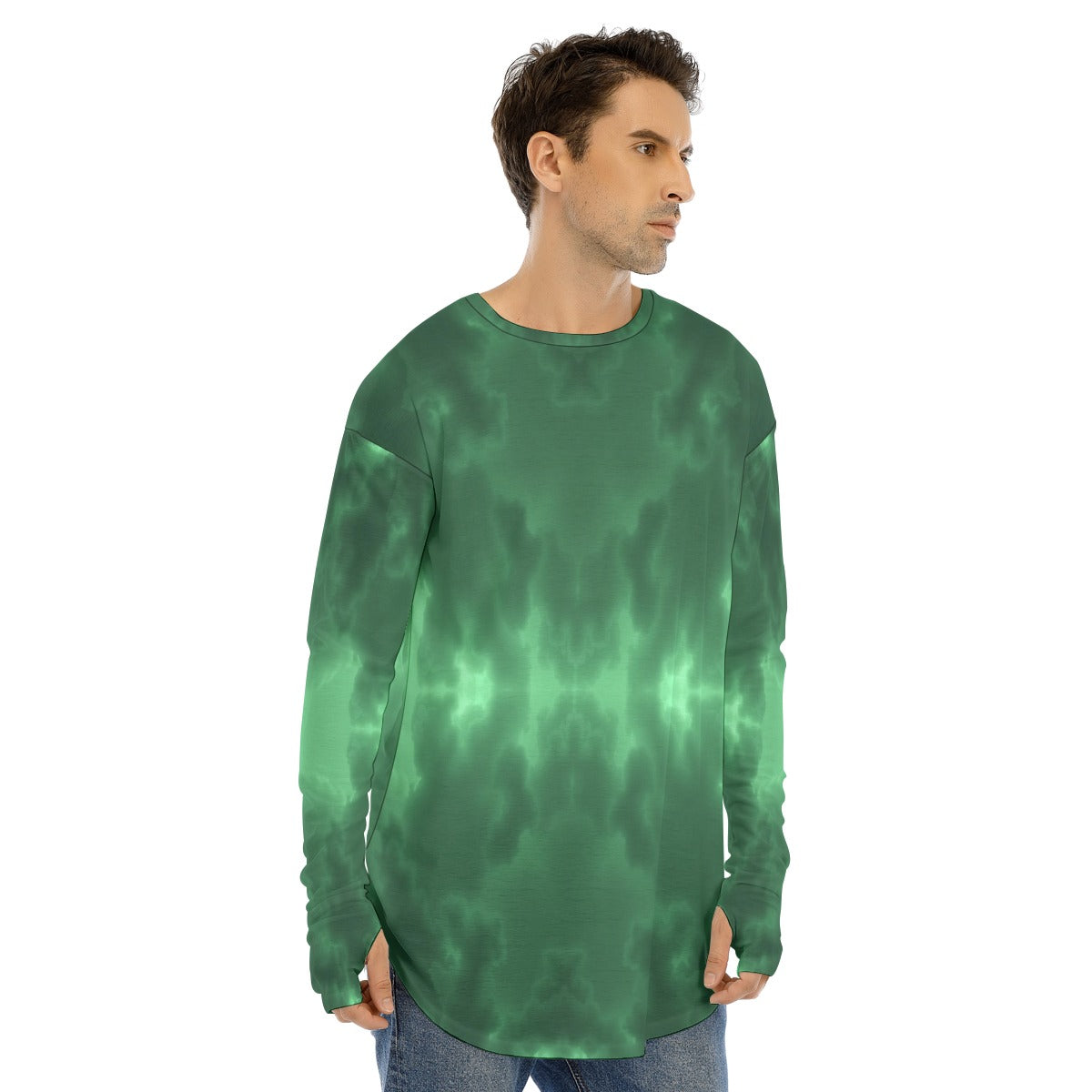 Men's Fingerless Long Sleeve T-shirt