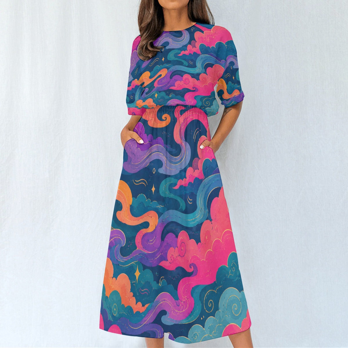 Women's Elastic Waist Dress by O’Nimbus – view 3