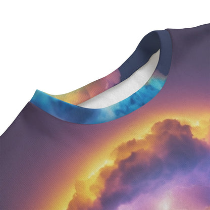 Unisex Drop-shoulder Knitted Fleece Sweater - view 3