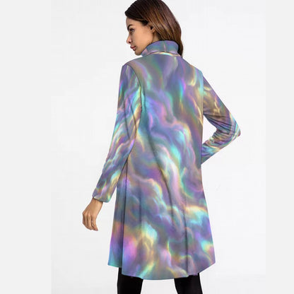 Women's High Neck Dress With Long Sleeve