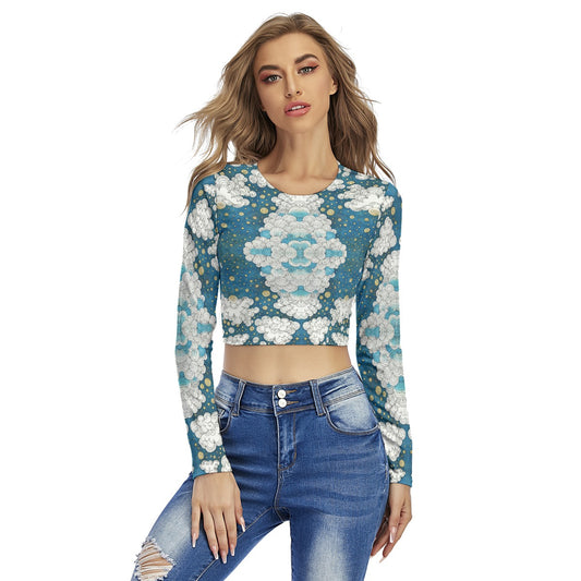 Women's Round Neck Crop Top T-Shirt