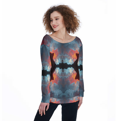 Women's Off-Shoulder Sweatshirt
