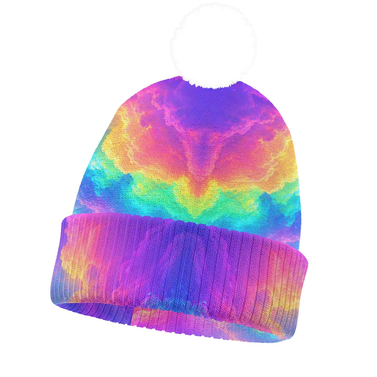 Knitted Hat With Pom-Pom