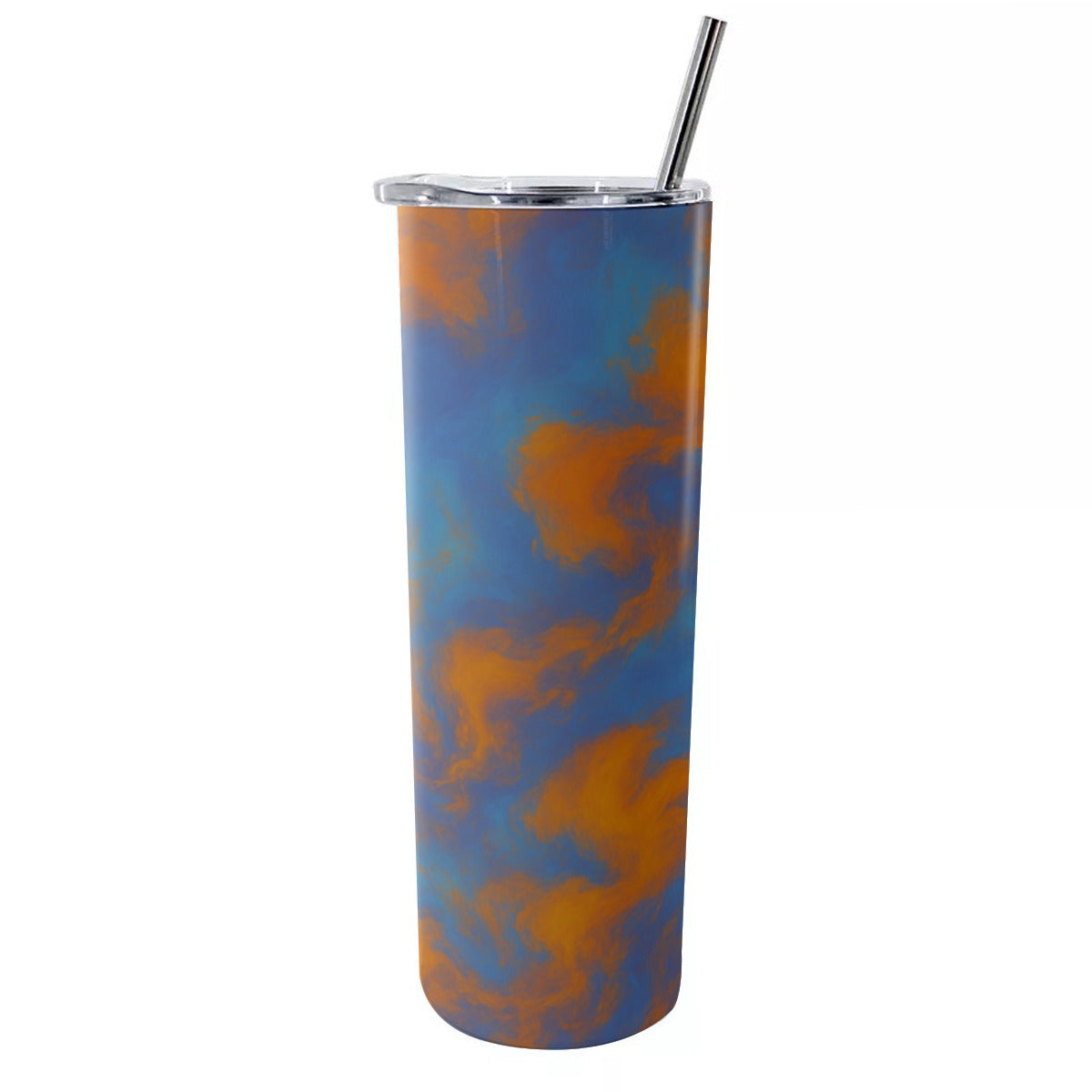 Unisex Glitter Tumbler With Stainless Steel Straw 20oz