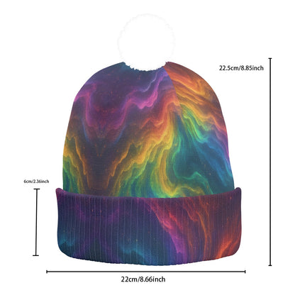 Unisex Knitted Hat With Pom-Pom