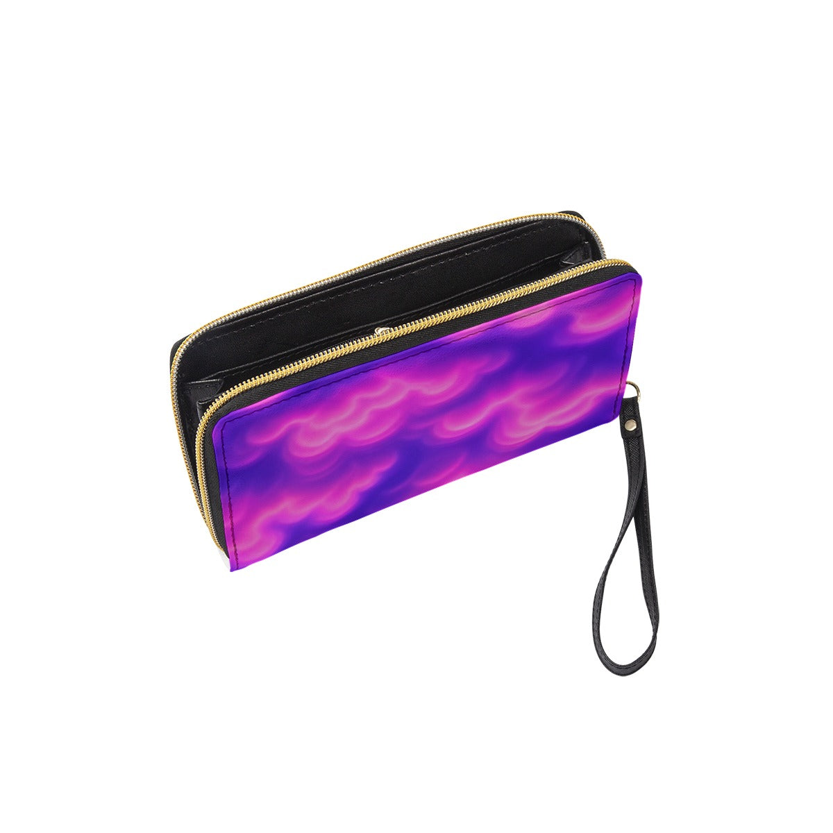 Long Wallet With Black Hand Strap