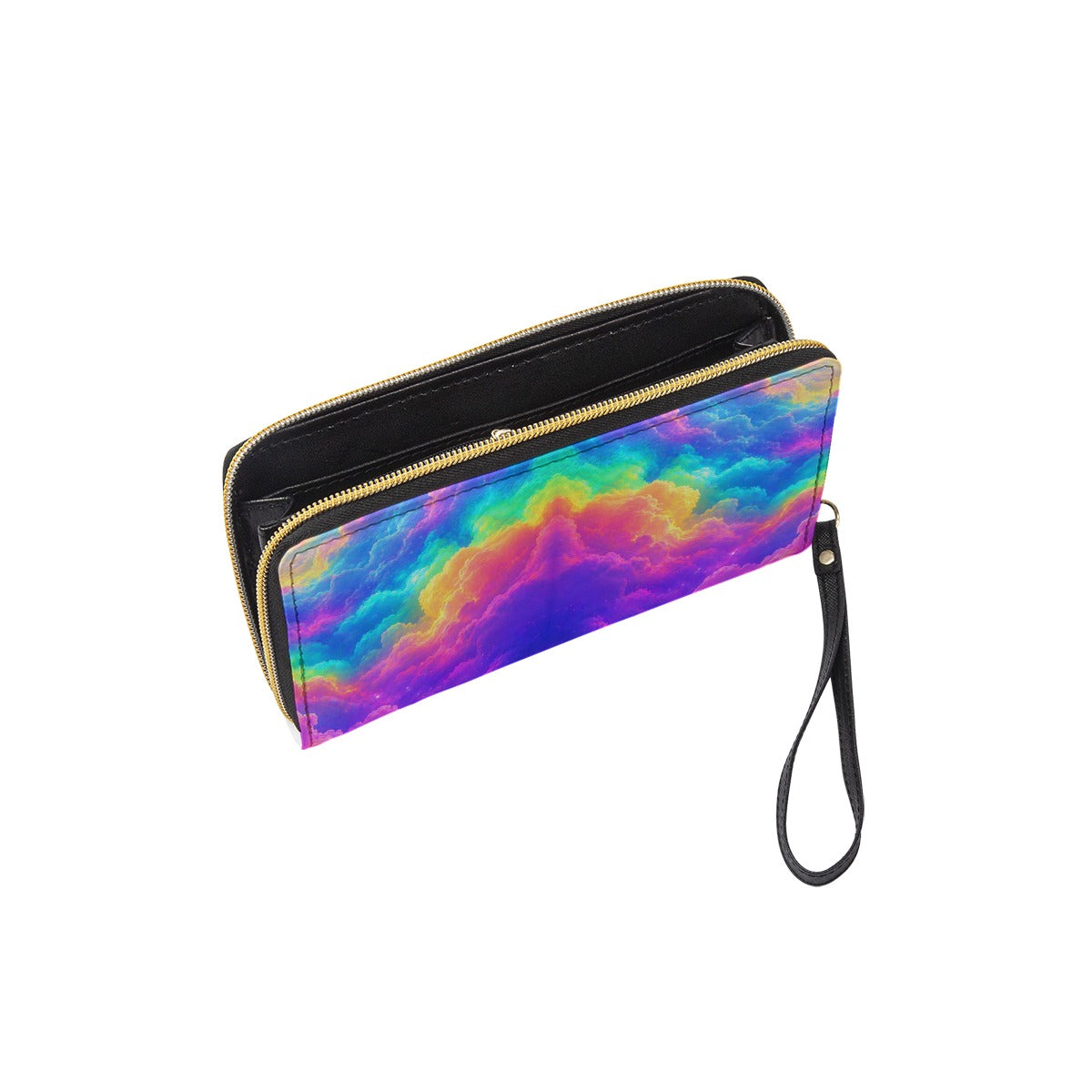 Long Wallet With Black Hand Strap