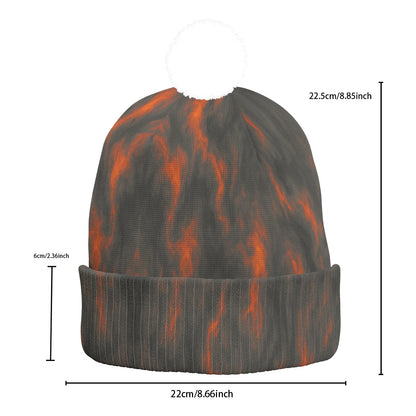 Unisex Knitted Hat With Pom-Pom