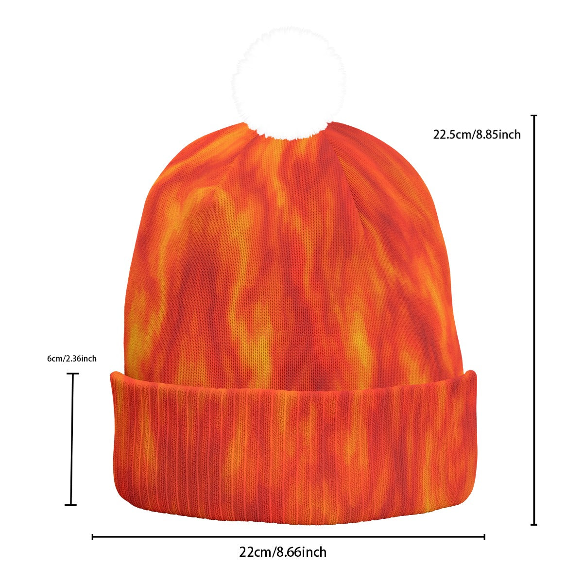 Unisex Knitted Hat With Pom-Pom