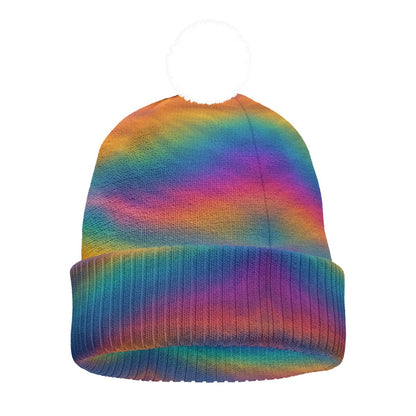 Unisex Knitted Hat With Pom-Pom