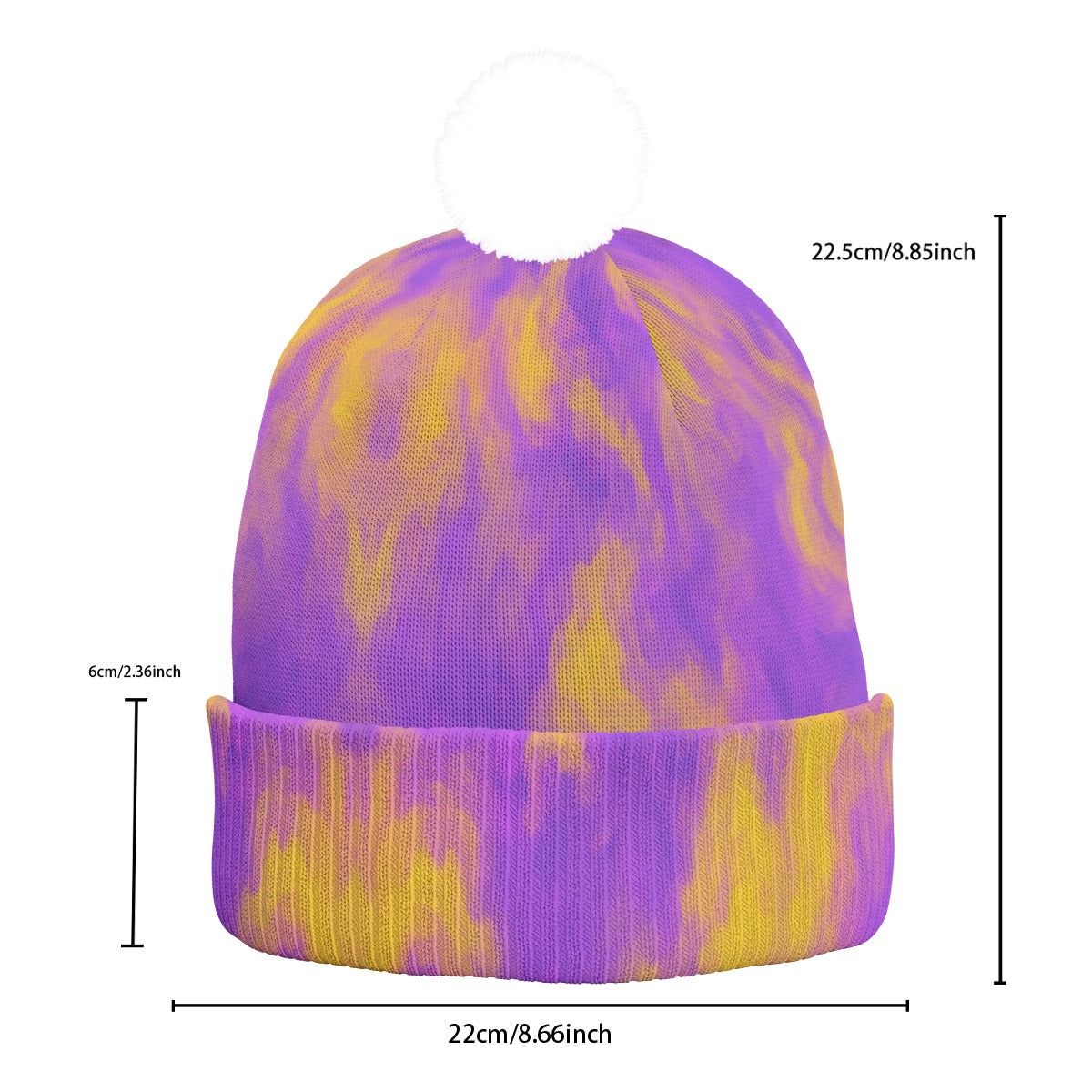 Unisex Knitted Hat With Pom-Pom