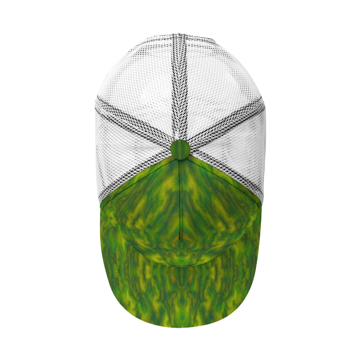 Unisex Black Buckle Peaked Mesh Cap With Box