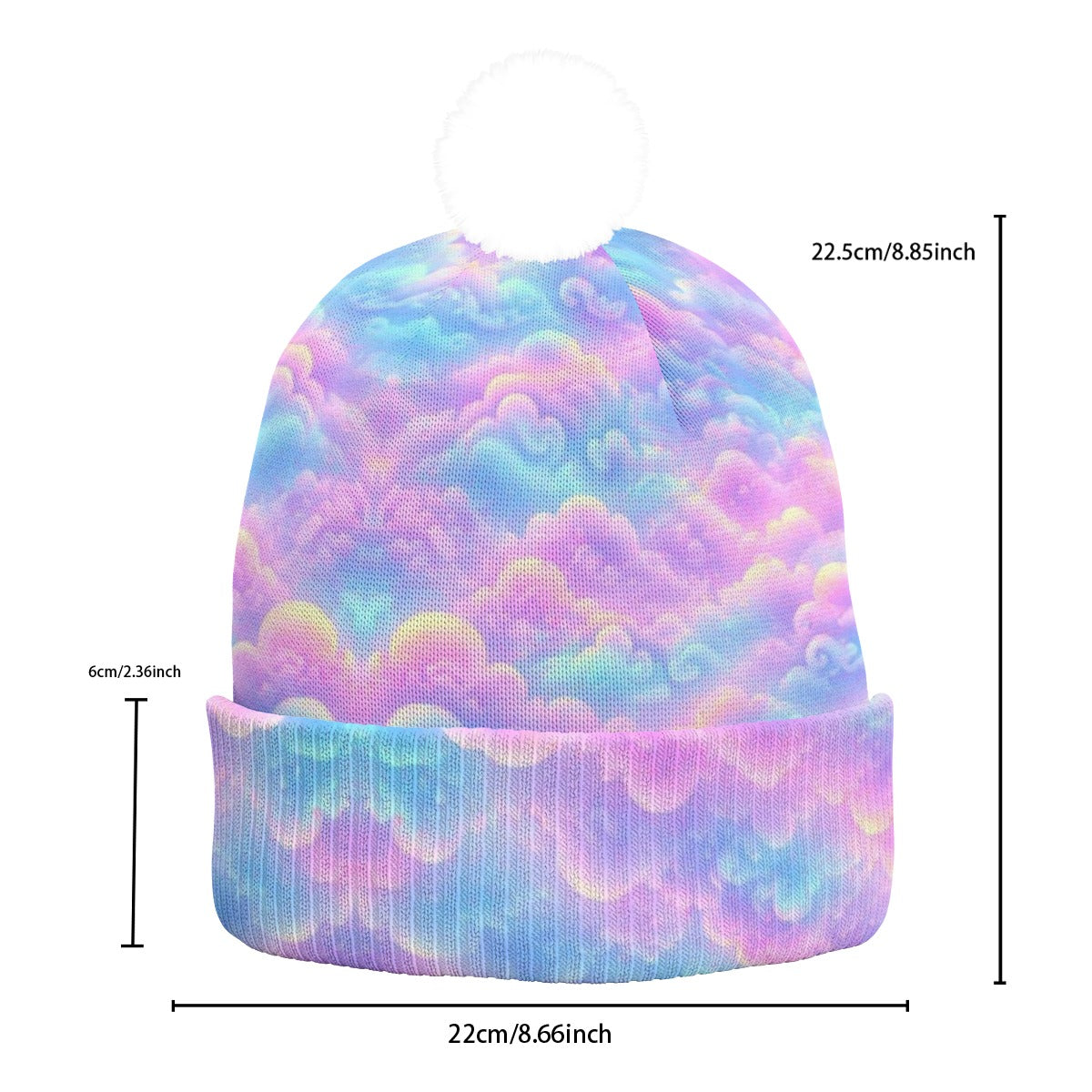 Knitted Hat With Pom-Pom