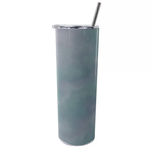 Unisex Glitter Tumbler With Stainless Steel Straw 20oz