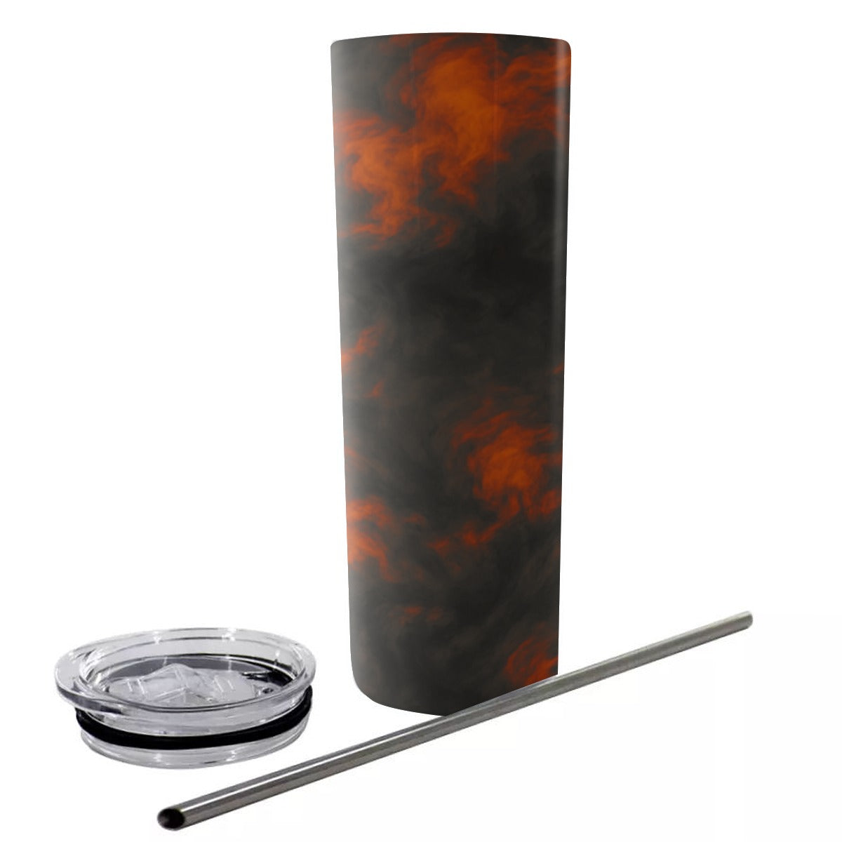 Unisex Glitter Tumbler With Stainless Steel Straw 20oz