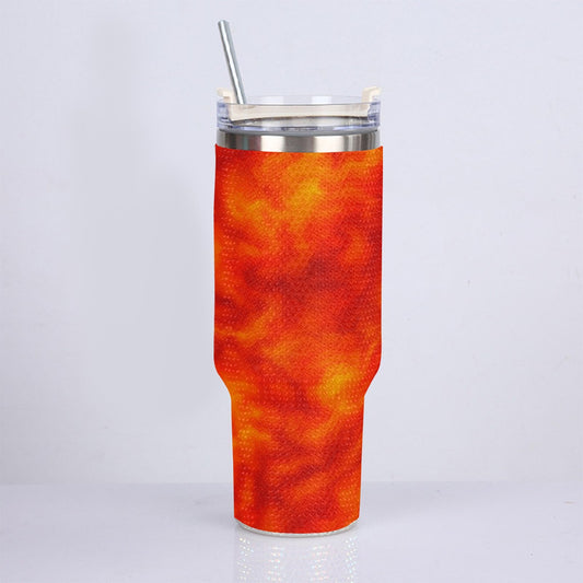 Unisex 40oz Diamond Cup With Stainless Steel Straw