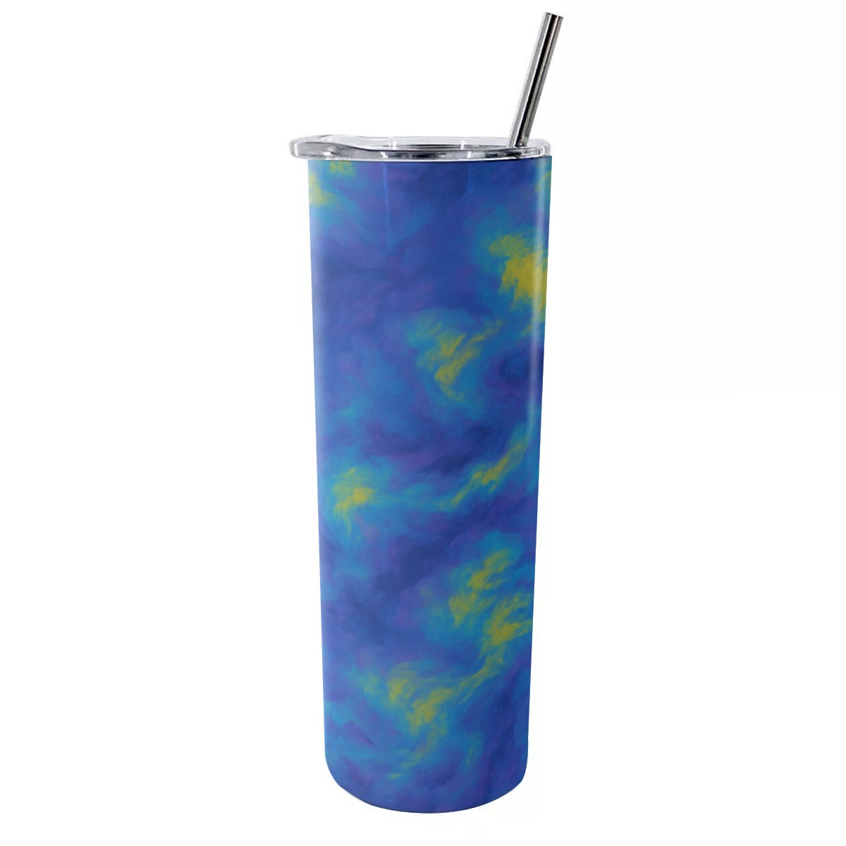 Unisex Glitter Tumbler With Stainless Steel Straw 20oz