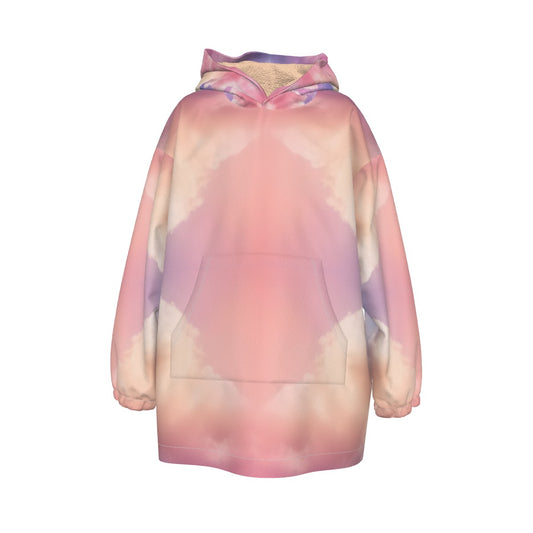 Unisex Kid's Sherpa Fleece Hoodie Blanket