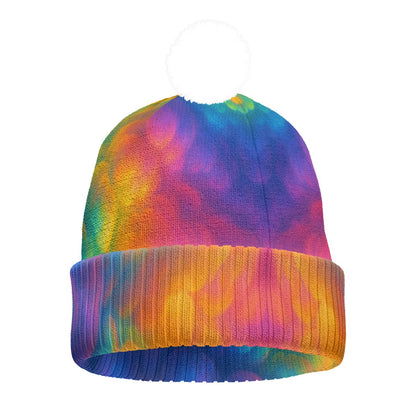 Unisex Knitted Hat With Pom-Pom