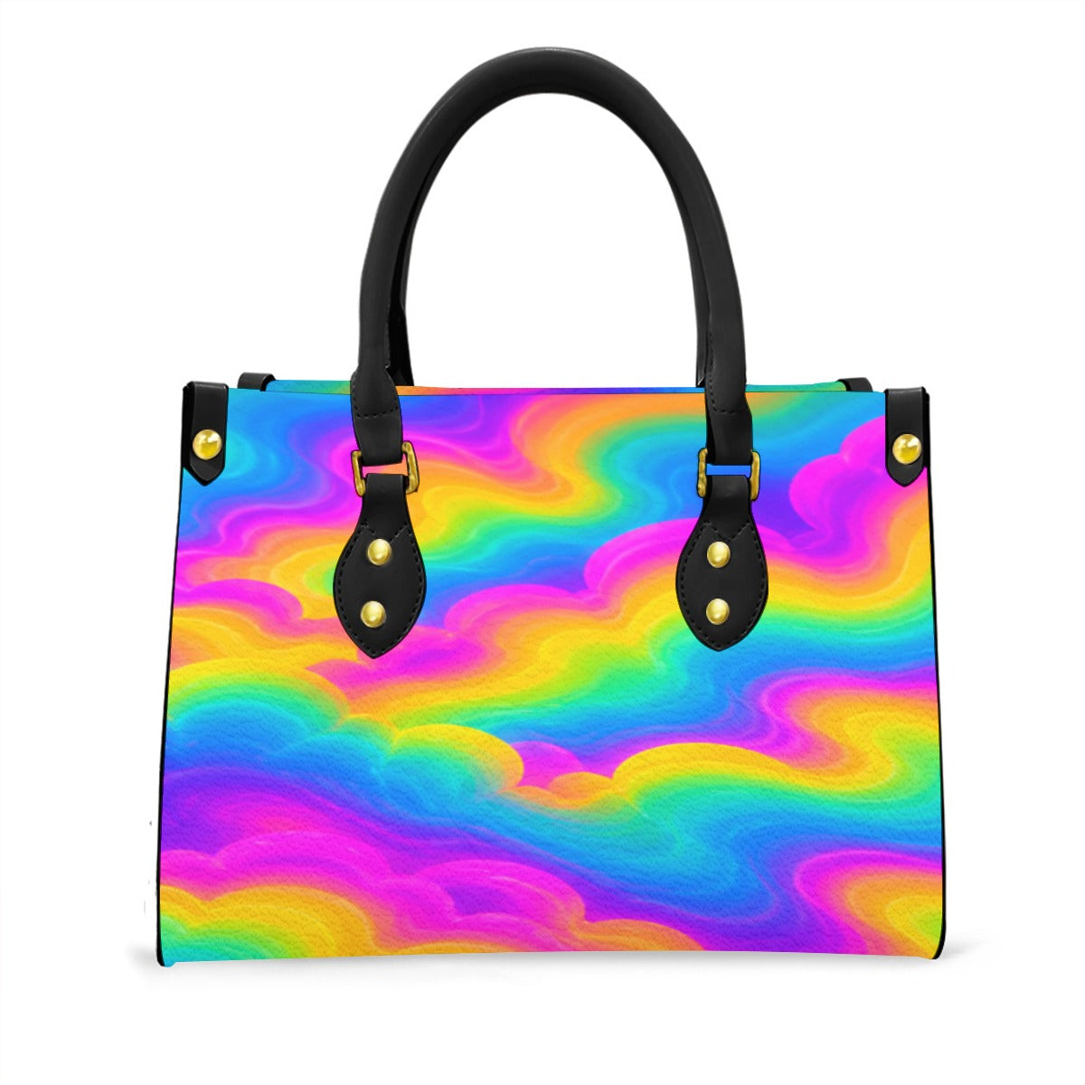 Women's Tote Bag With Black Handle