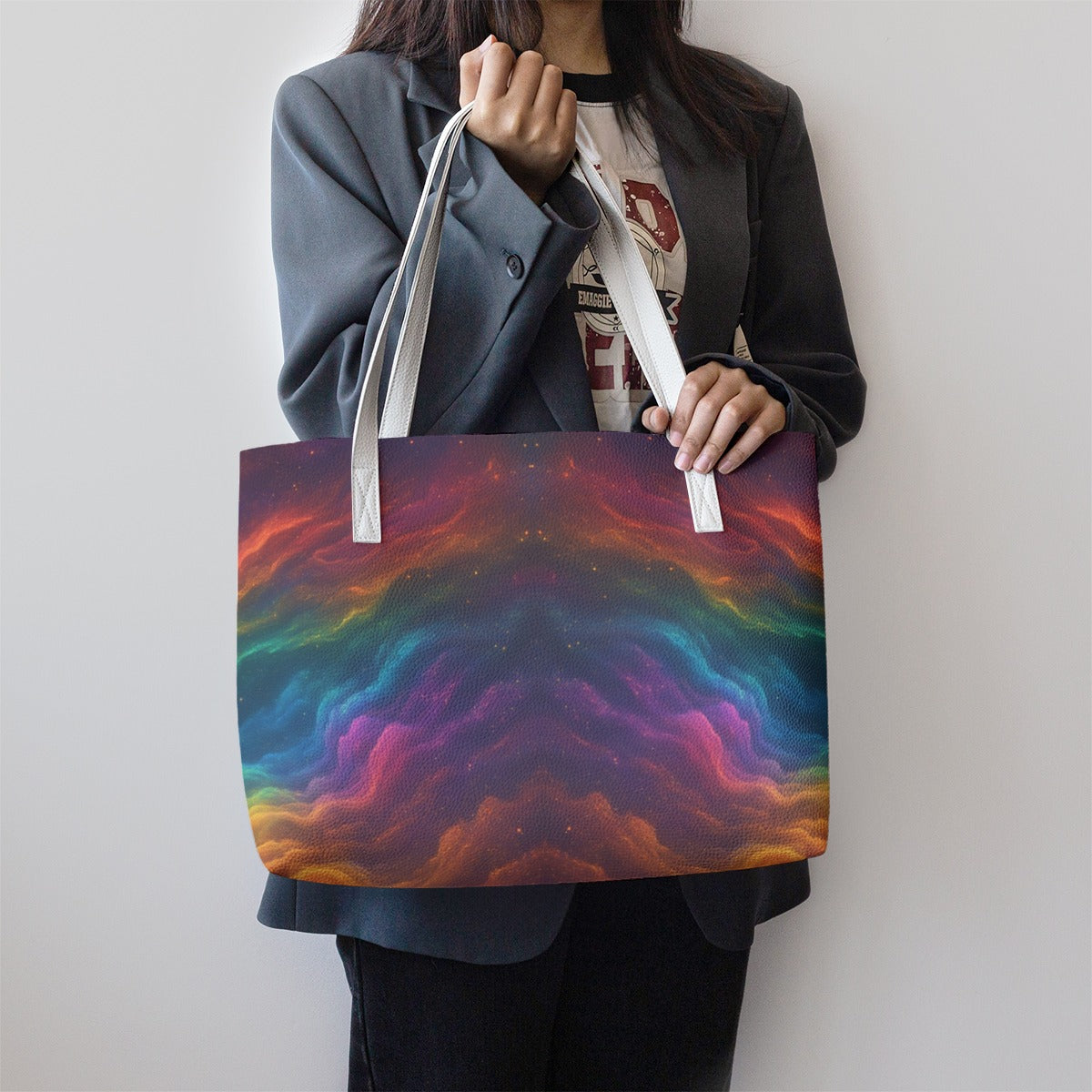 Unisex Stylish PU Leather Tote Bag