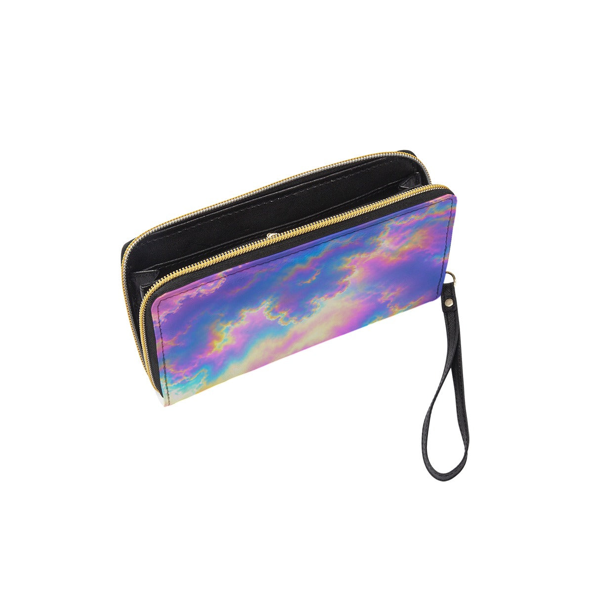 Long Wallet With Black Hand Strap