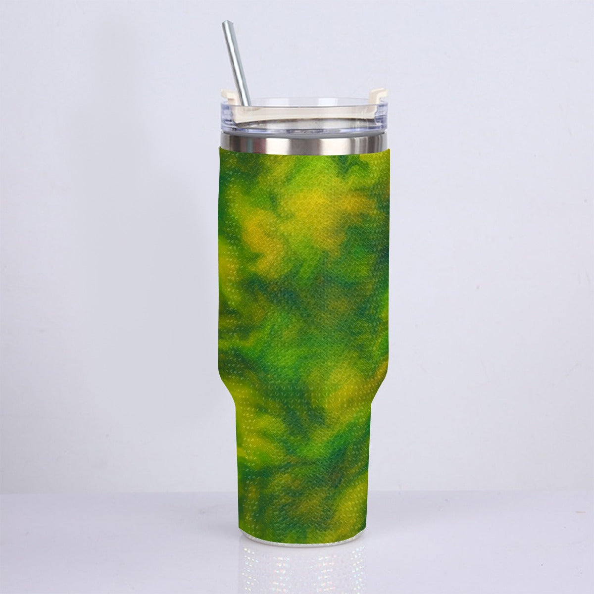 Unisex 40oz Diamond Cup With Stainless Steel Straw