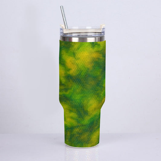 Unisex 40oz Diamond Cup With Stainless Steel Straw