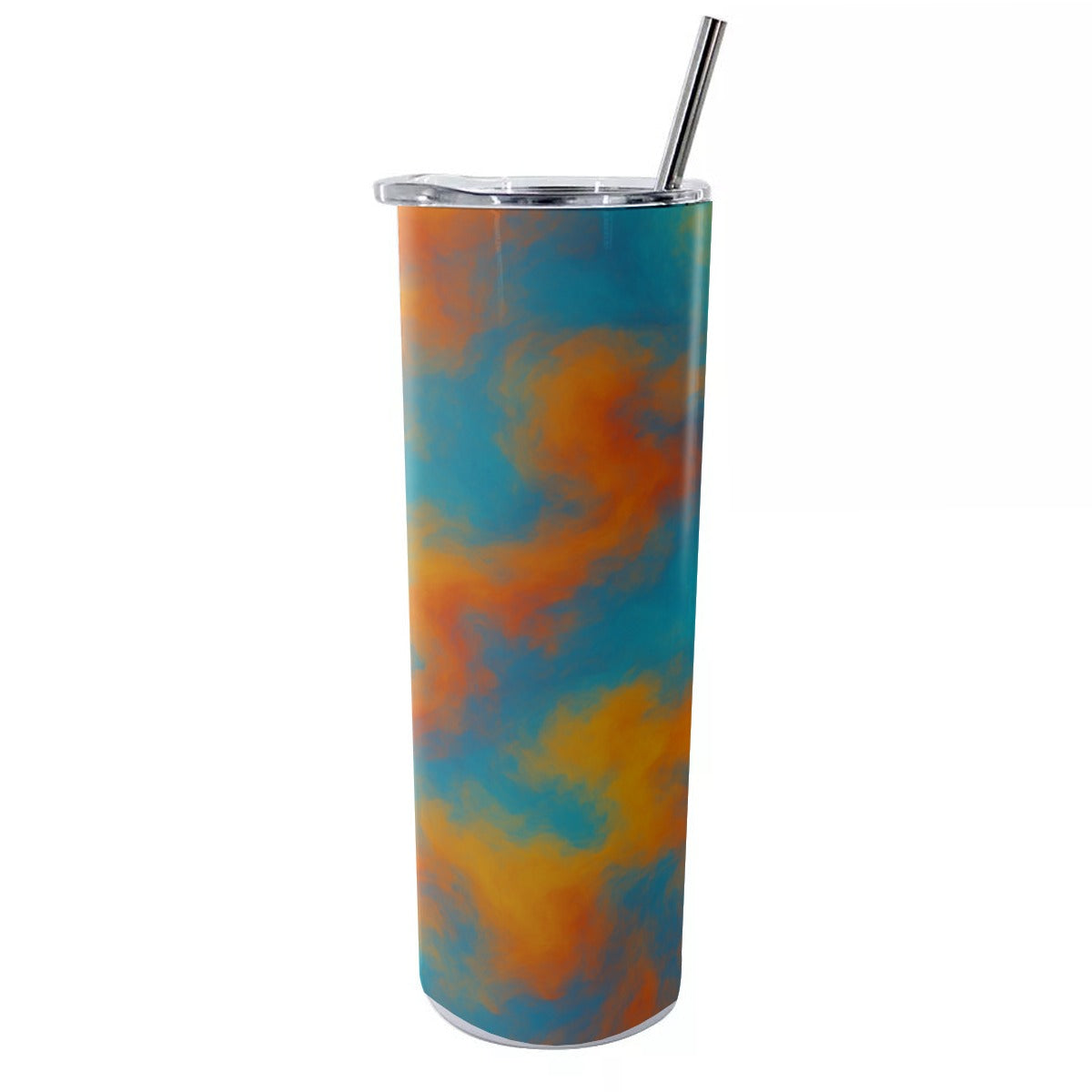 Unisex Glitter Tumbler With Stainless Steel Straw 20oz